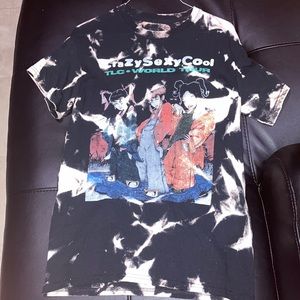 TLC CRAZY SEXY COOL 90S CUSTOM 1 OF 1 ACID WASH TYE DYE T-SHIRT - Size Small